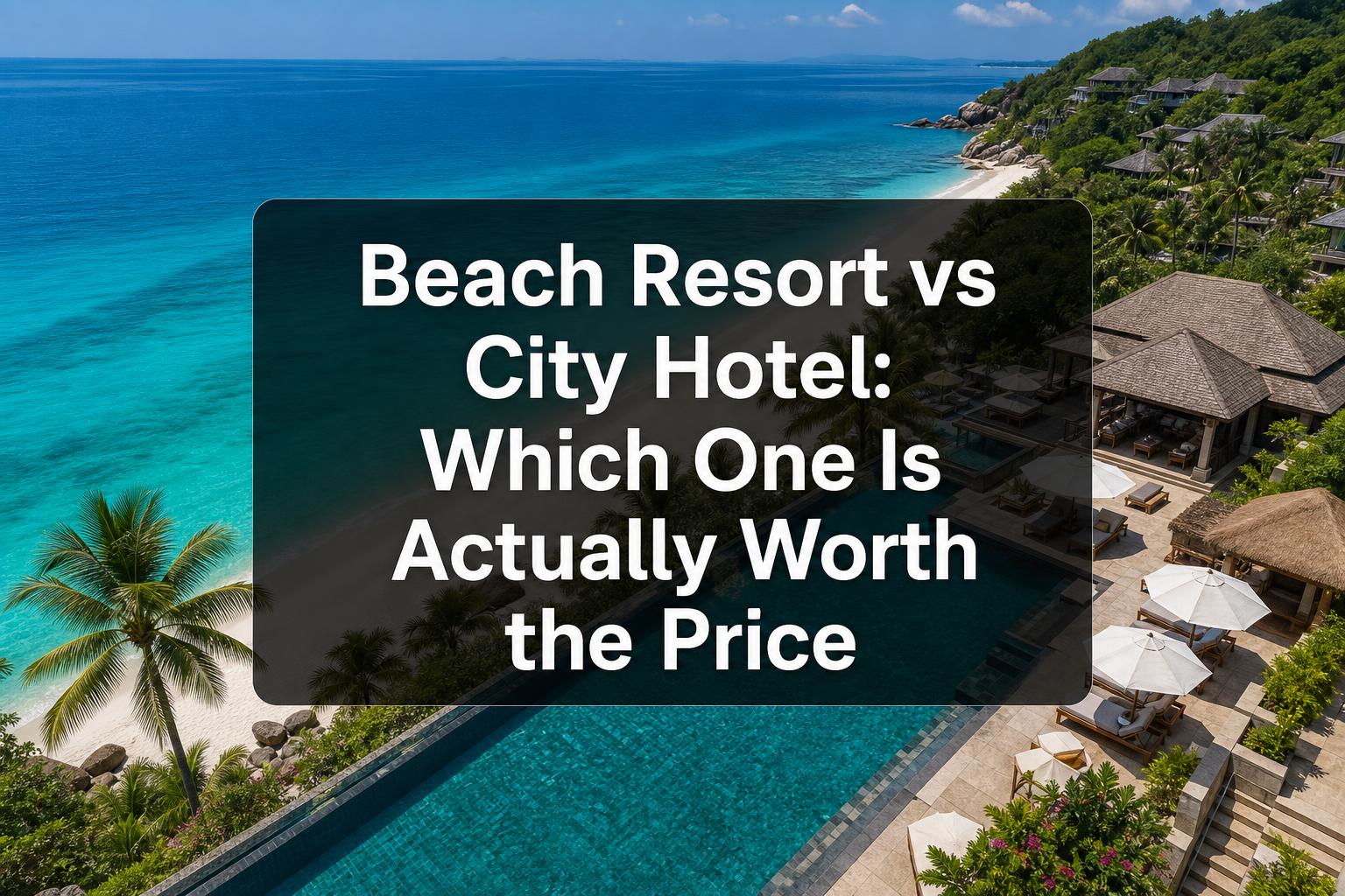 Beach Resort vs City Hotel: Which One Is Actually Worth the Price